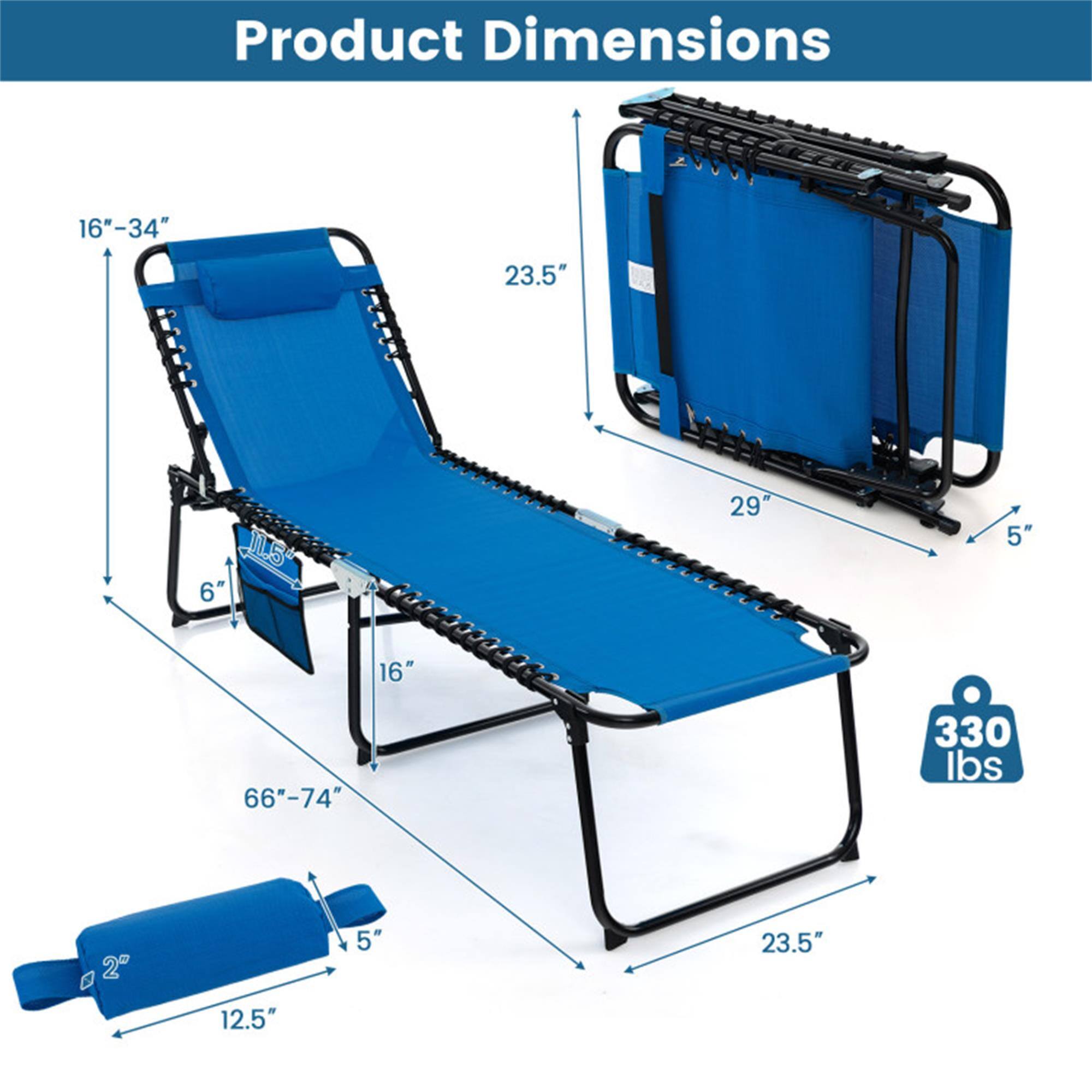 Product Dimensions

- 16" - 34"
- 23.5"
- 115
- 6' (66" - 74")
- 29"
- 5"
- 16"
- 66" - 74"
- 330 lbs
- 020
- 2
- 12.5"
- 5"
- 23.5"
