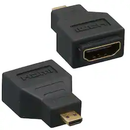 Sanoxy - Adapter Compatible for HDMI Female to Micro HDMI Male Adapter - Black
