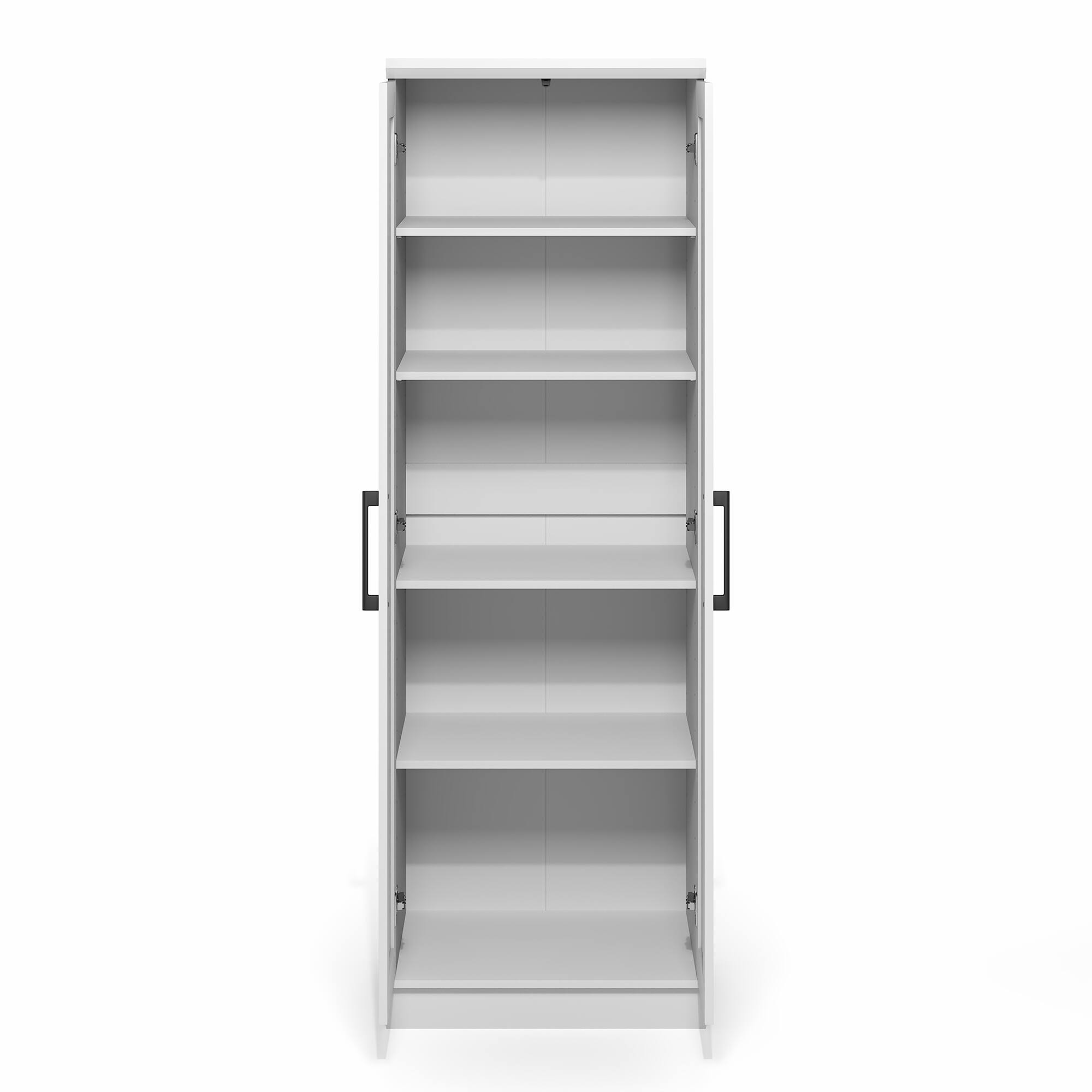 Alt View 8. Furinno - Robin Multipurpose Storage Cabinet, Pantry Cabinet, Kitchen Cabinet with 2 Doors, 23W - White.