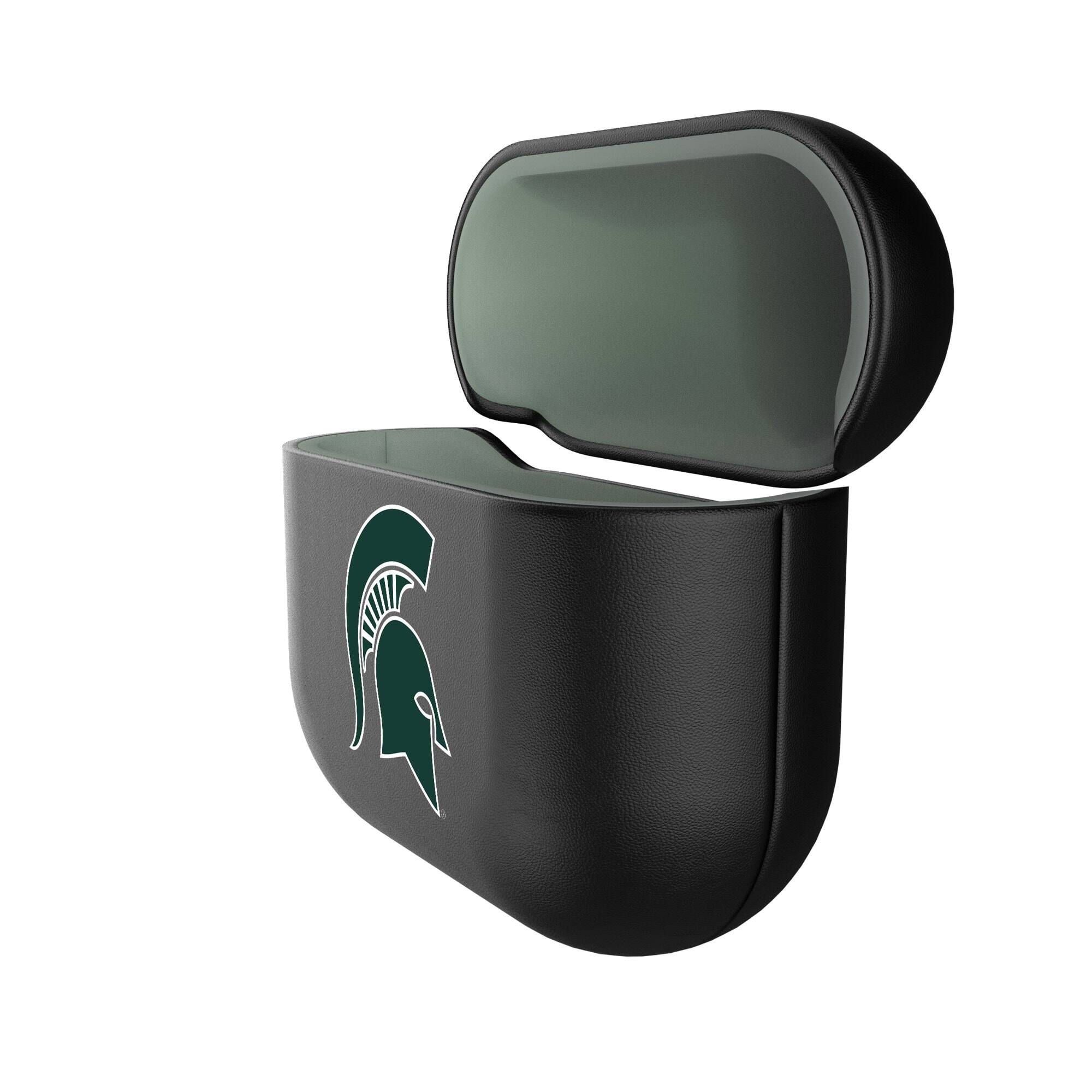 Alt View 1. Keyscaper - Michigan State Spartans Michigan State Spartans Insignia AirPods 4th Generation Case Cover - No Size - Black.