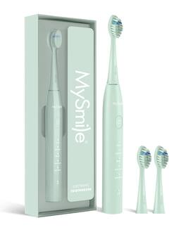 MySmile - DY156 Electric Toothbrush with 3 Brush Heads - 2 Minute Timer - 5 Modes - Green