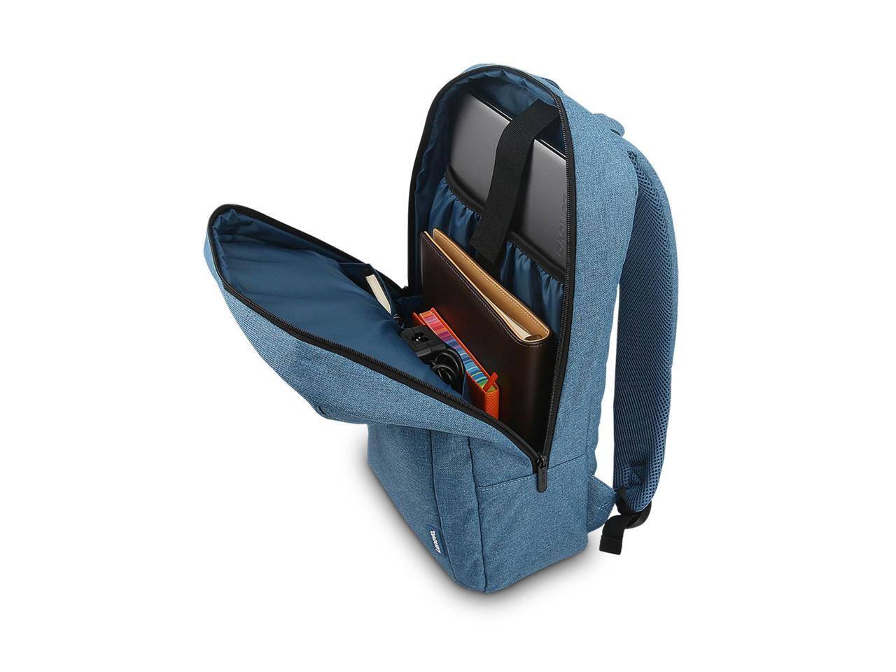 Alt View 4. Lenovo - Lenovo 15.6" inch Laptop Backpack B210 (Blue) - Blue.