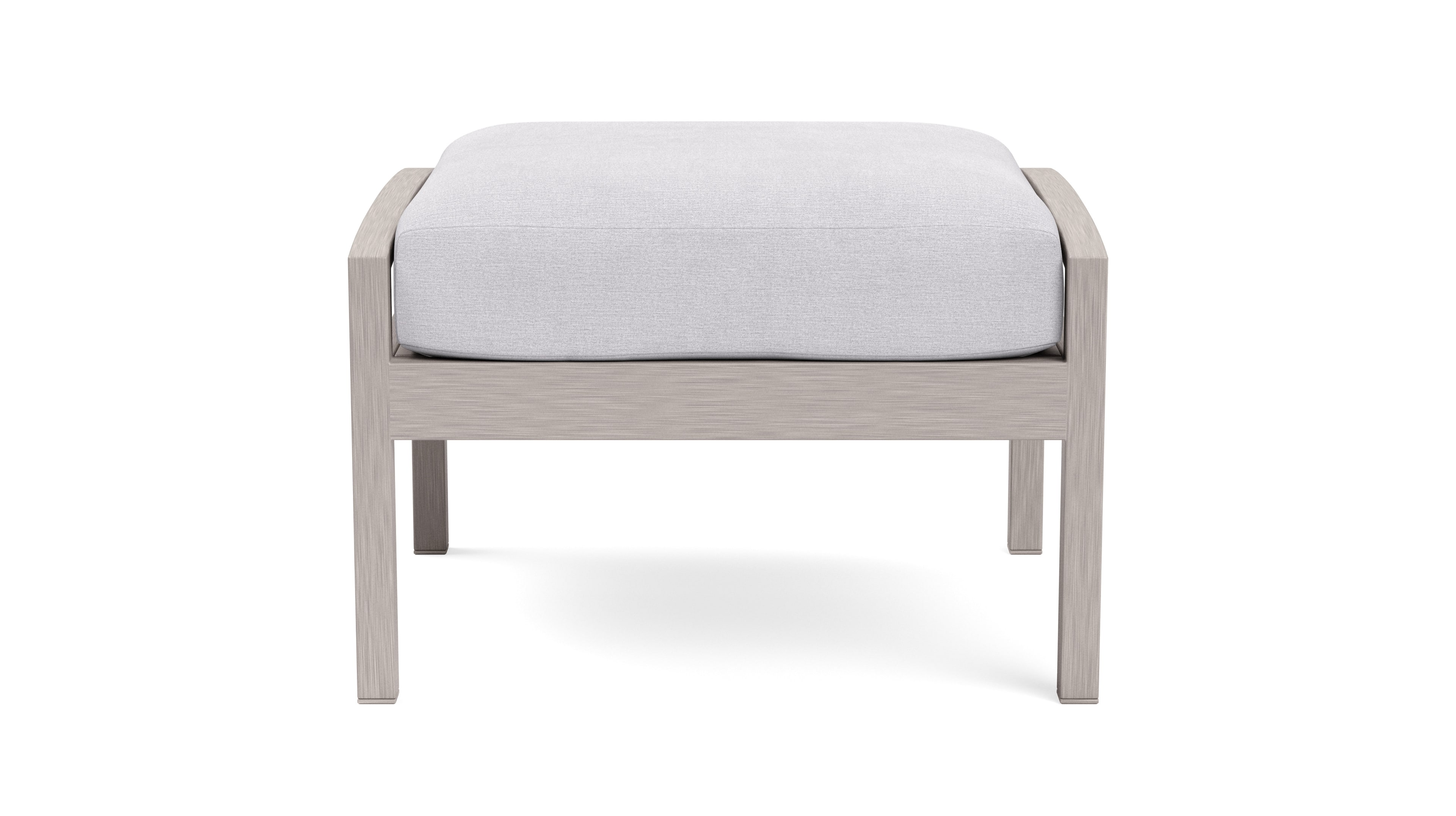 Yardbird® - Eden Ottoman - Silver - Front_Zoom