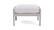 Front. Yardbird® - Eden Ottoman - Silver.
