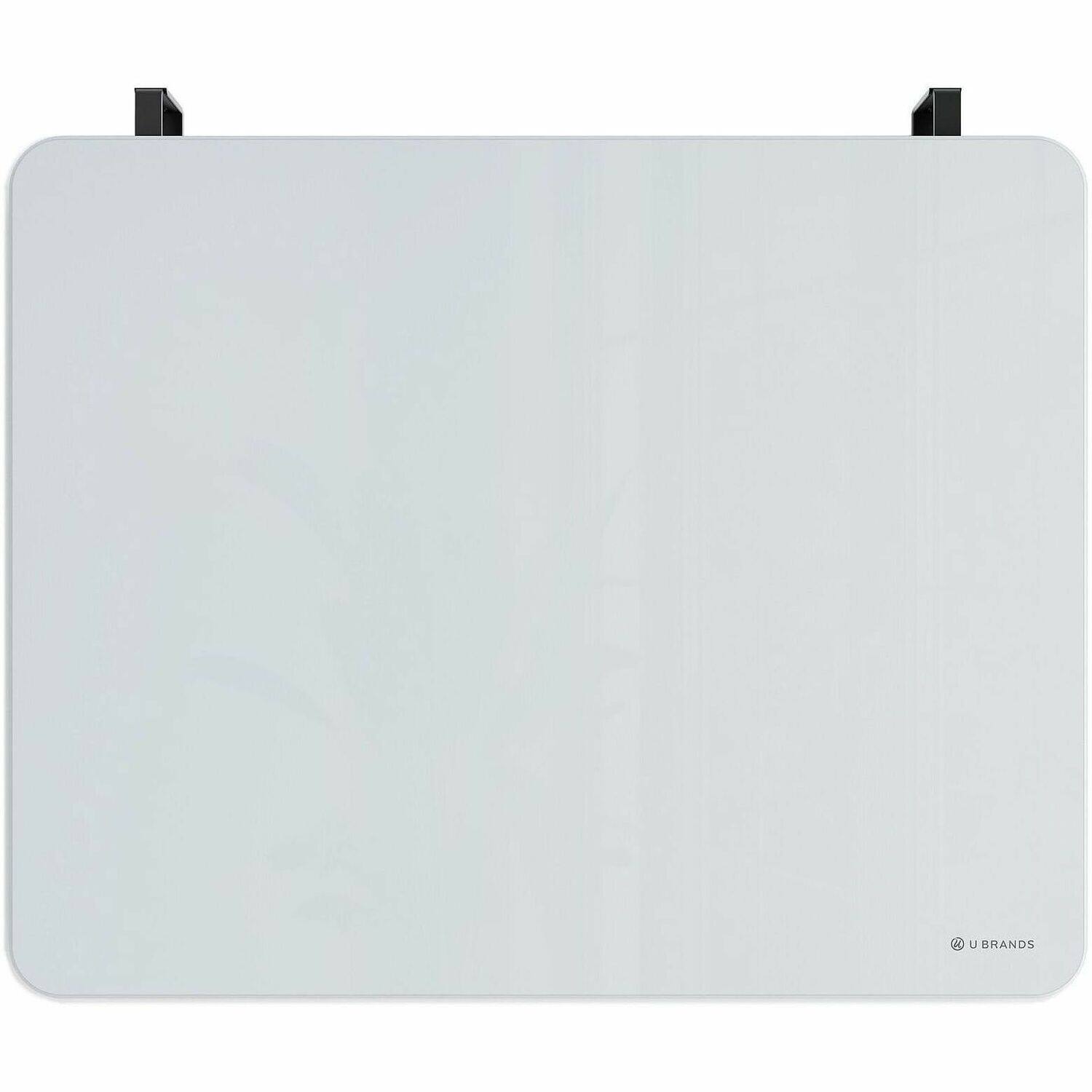 Front. U Brands - Magnetic Cubicle/Wall Glass Frameless Dry-Erase Board - 20 x 16.