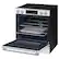 Alt View 25. Samsung - 30 in. Wide 4 Burner 6.3 cu. ft. Bespoke Smart Slide-In Electric Range with Illuminated Precision Knobs - White Glass.