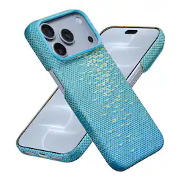 Pitaka - Ultra Slim Case for iPhone 18 Pro / iPhone 17 Pro, Aramid Fiber Case, MagSafe Compatible, Caseless Feel, Camera Control - Lucid Blue