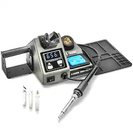 X-Tronic - Model 9060-PRO-X • 200 Watt Stained Glass Soldering Iron Station w/4 Soldering Tips • Temp: 392°F - 842°F/200°C - 450°C