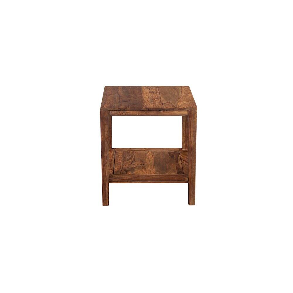 Alt View 2. Porter Designs - Fall River Solid Sheesham Wood End Table - Natural.