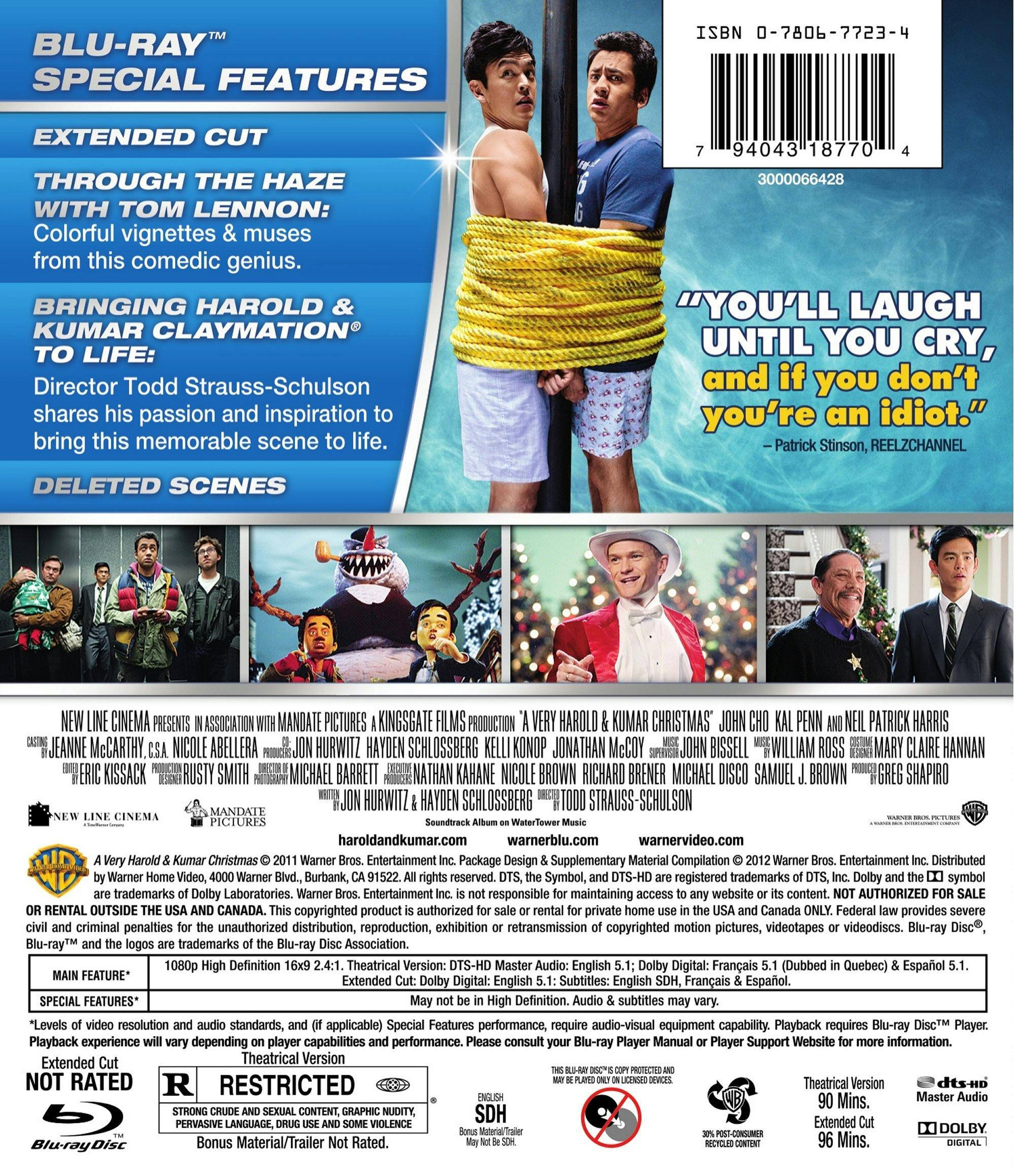 Angle. A Very Harold and Kumar Christmas: Extended Cut (Blu-ray New Box Art) [Blu-ray].