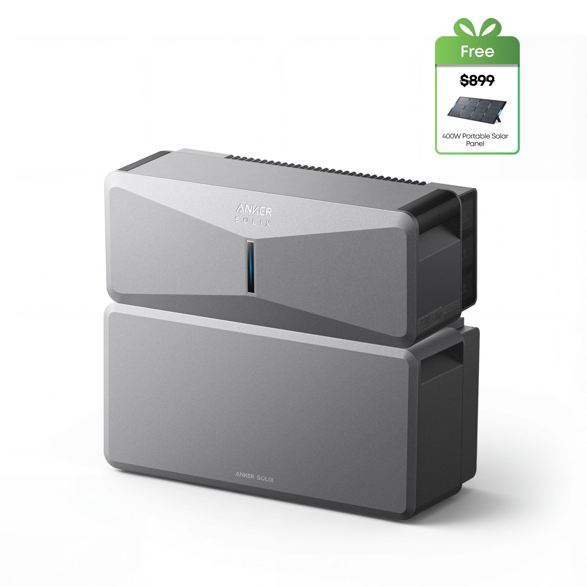 Anker - SOLIX E10 Whole-Home Backup System 10kW Turbo Output, Installation Required (6144 Wh Capacity)