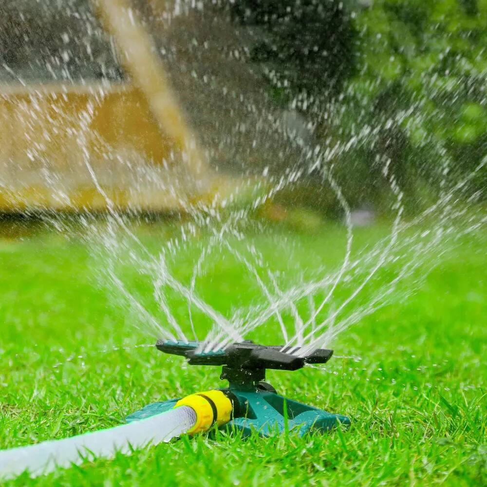 Angle. MOVSSOU - Sprinklers for Yard 5 Arms 20 Nozzles Automatic Irrigation System - GREEN.