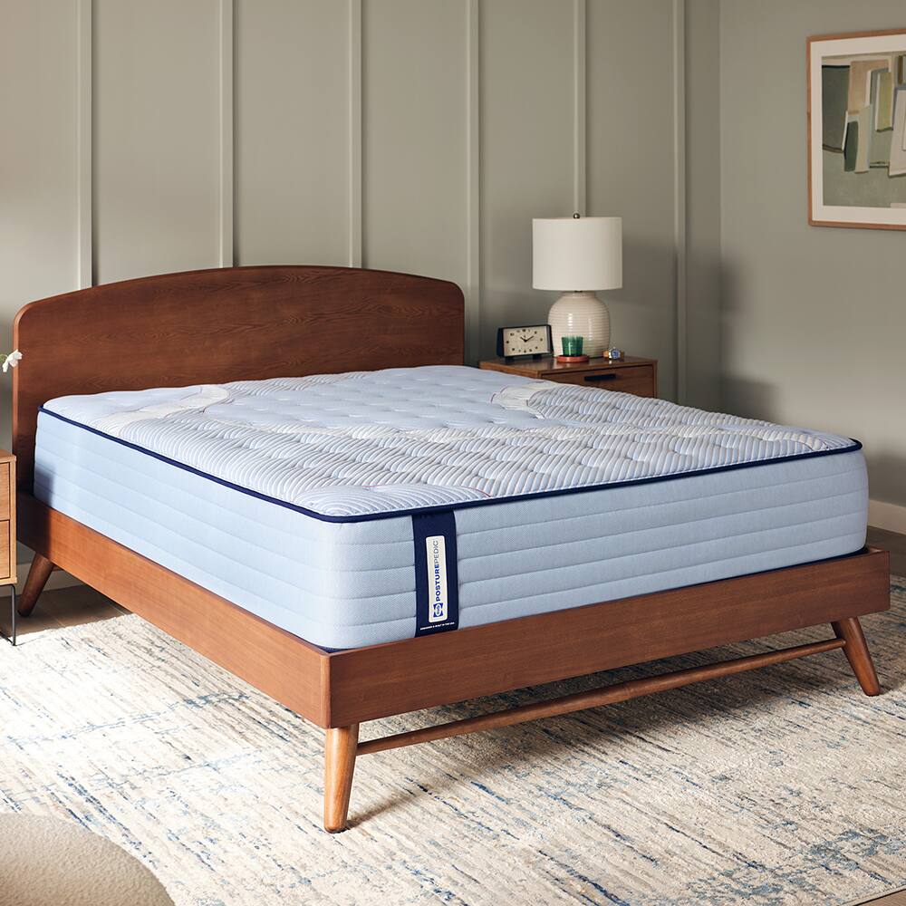 Angle. Sealy - Finley Hill Tight Top Firm Queen Mattress - Blue.