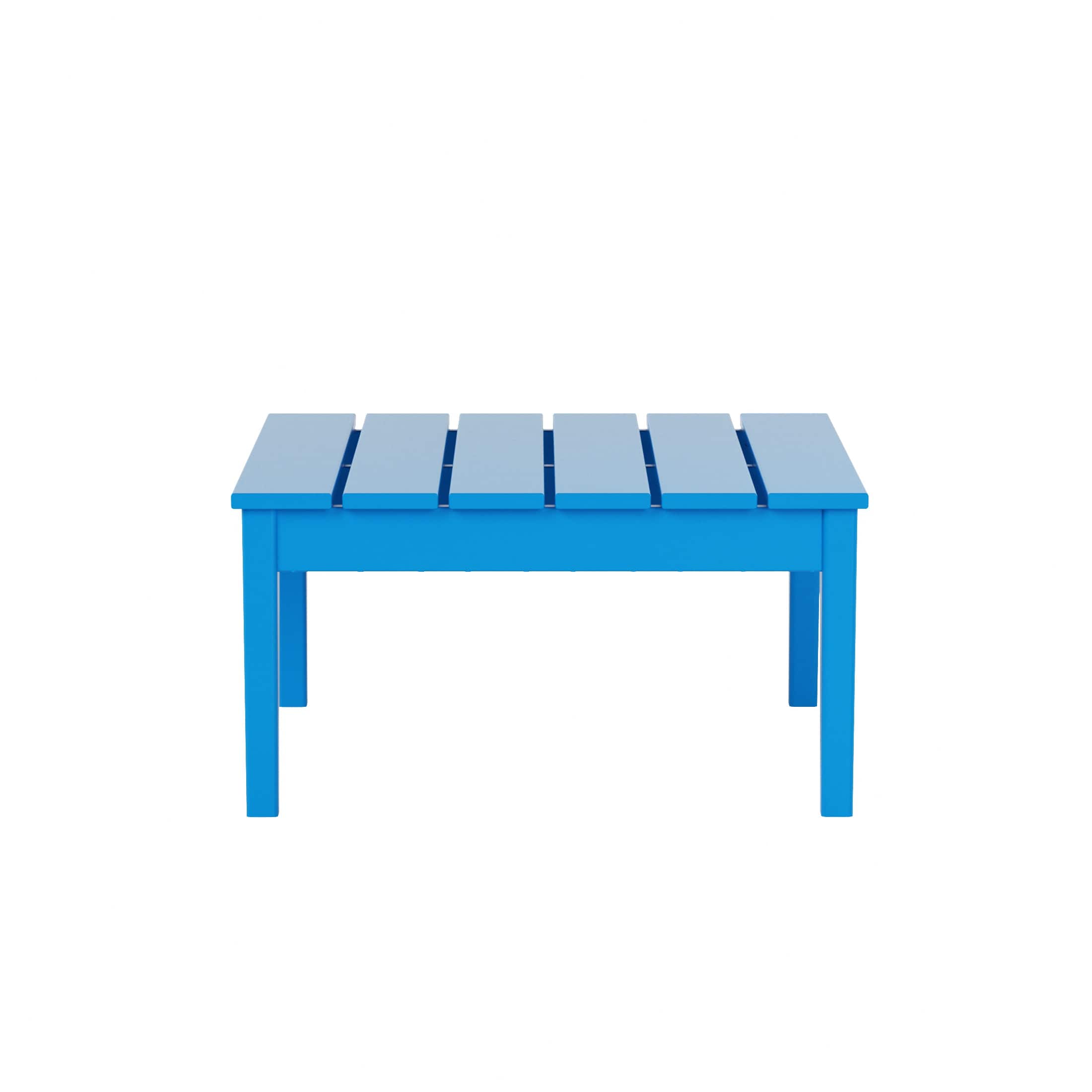 WestinTrends - Ashore Outdoor Patio Modern Adirondack Conversation Table - Pacific Blue price history on PriceWatchPro
