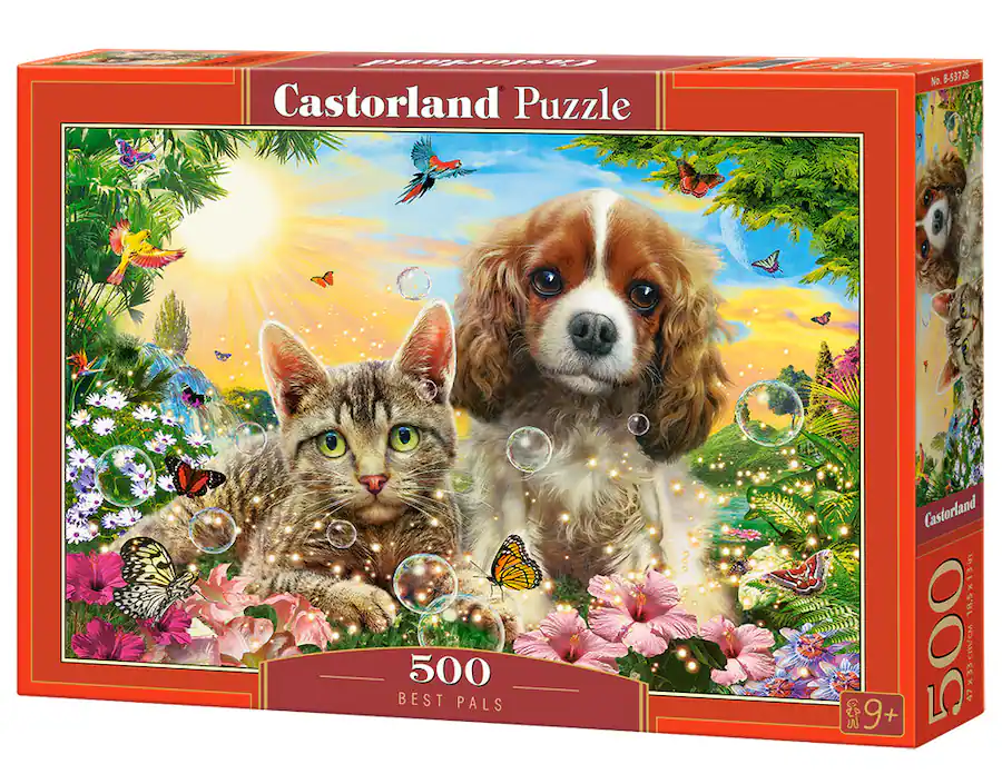 Castorland Cat Aristocracy Jigsaw Puzzle - 500 Pieces, Fun Puzzle For Adults & Families