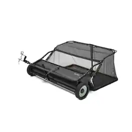 Dapper Supply - 48" Tow Behind Lawn Sweeper - Black