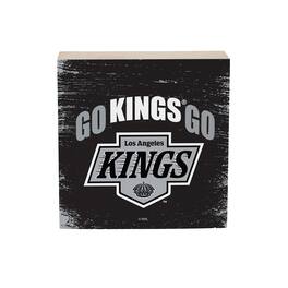 Evergreen Enterprises - Los Angeles Kings 6" Square Fan Chant Wood Block Shelf Sign - Multicolor