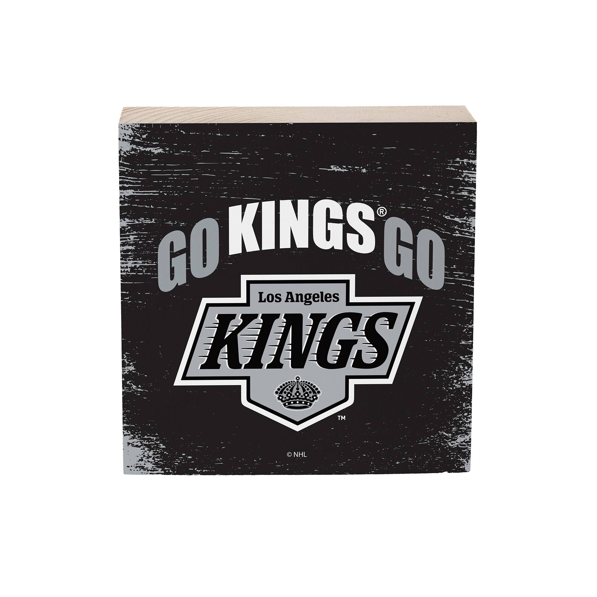 Los Angeles Kings 6" Square Fan Chant Wood Block Shelf Sign