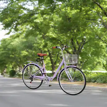 buy womens bicycle Ktaxon Women's Bike 24/26 Inch Bicycles for Women, Beach Cruiser Bike curvy 26 Women's Bikes for Sale |