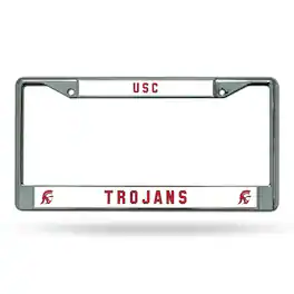 Rico Industries - University of Southern California USC Trojans Chrome Metal License Plate Frame - Multi