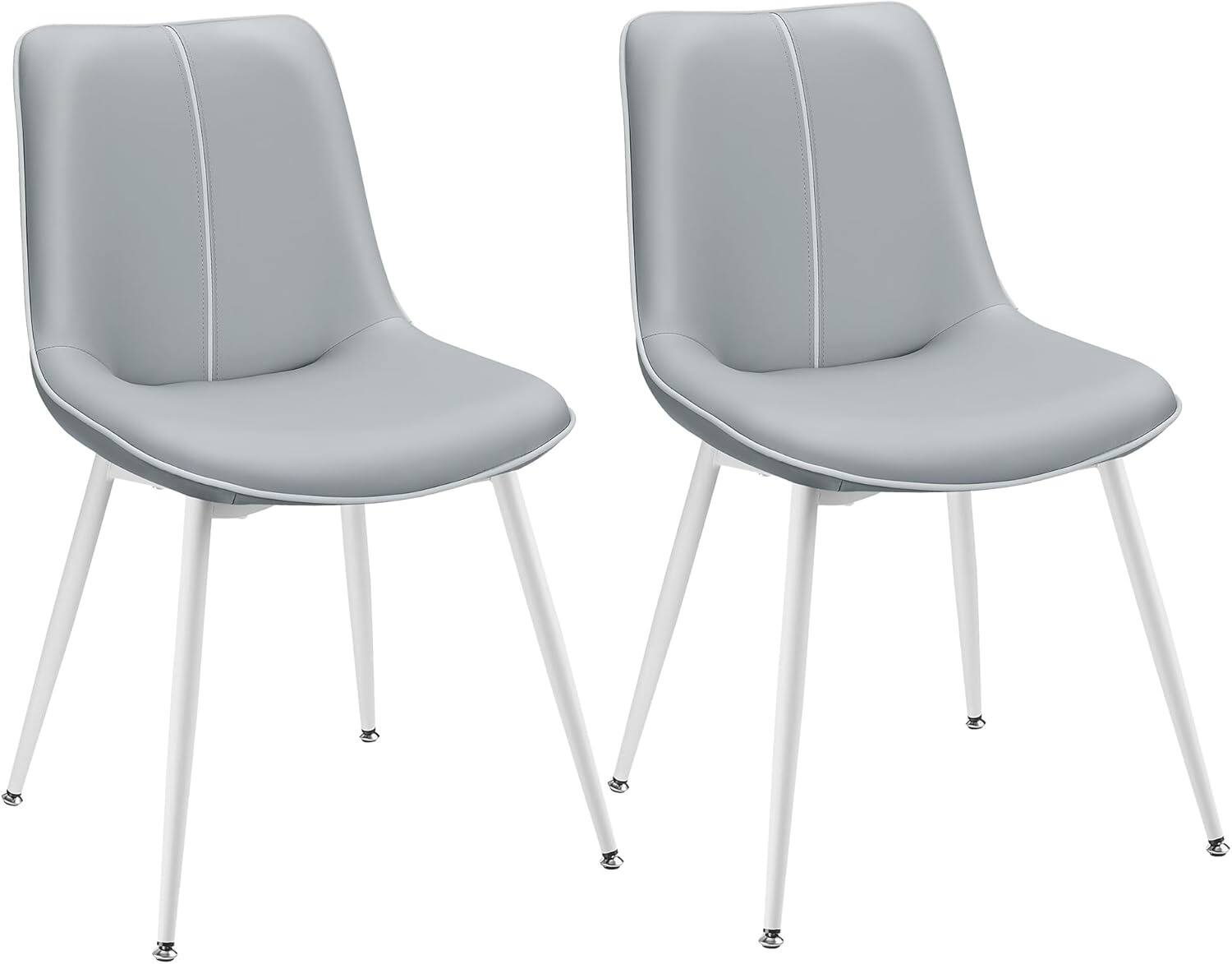 Front. Songmics Home - VASAGLE EKHO Collection – Set of 2 Upholstered Dining Chairs in Caramel Brown - Brown.