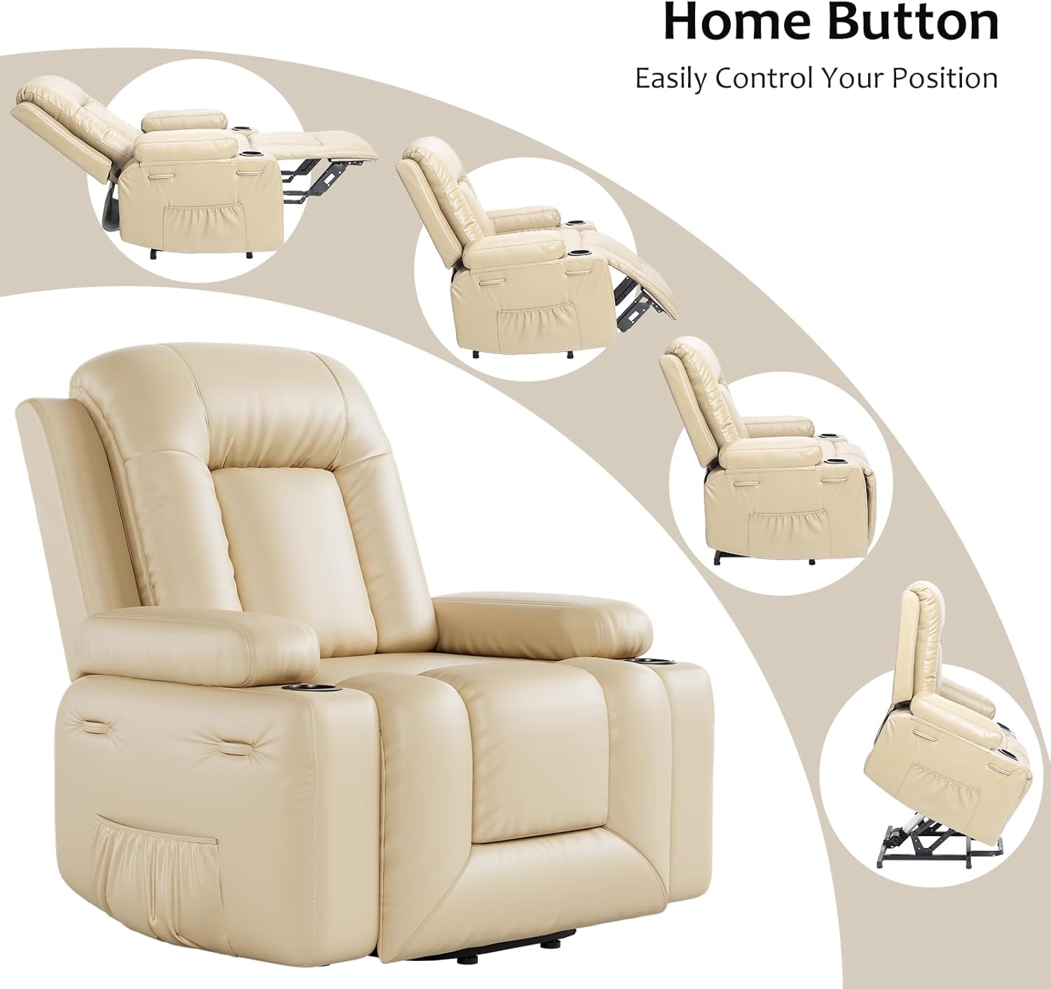 Home Button  
Easily Control Your Position