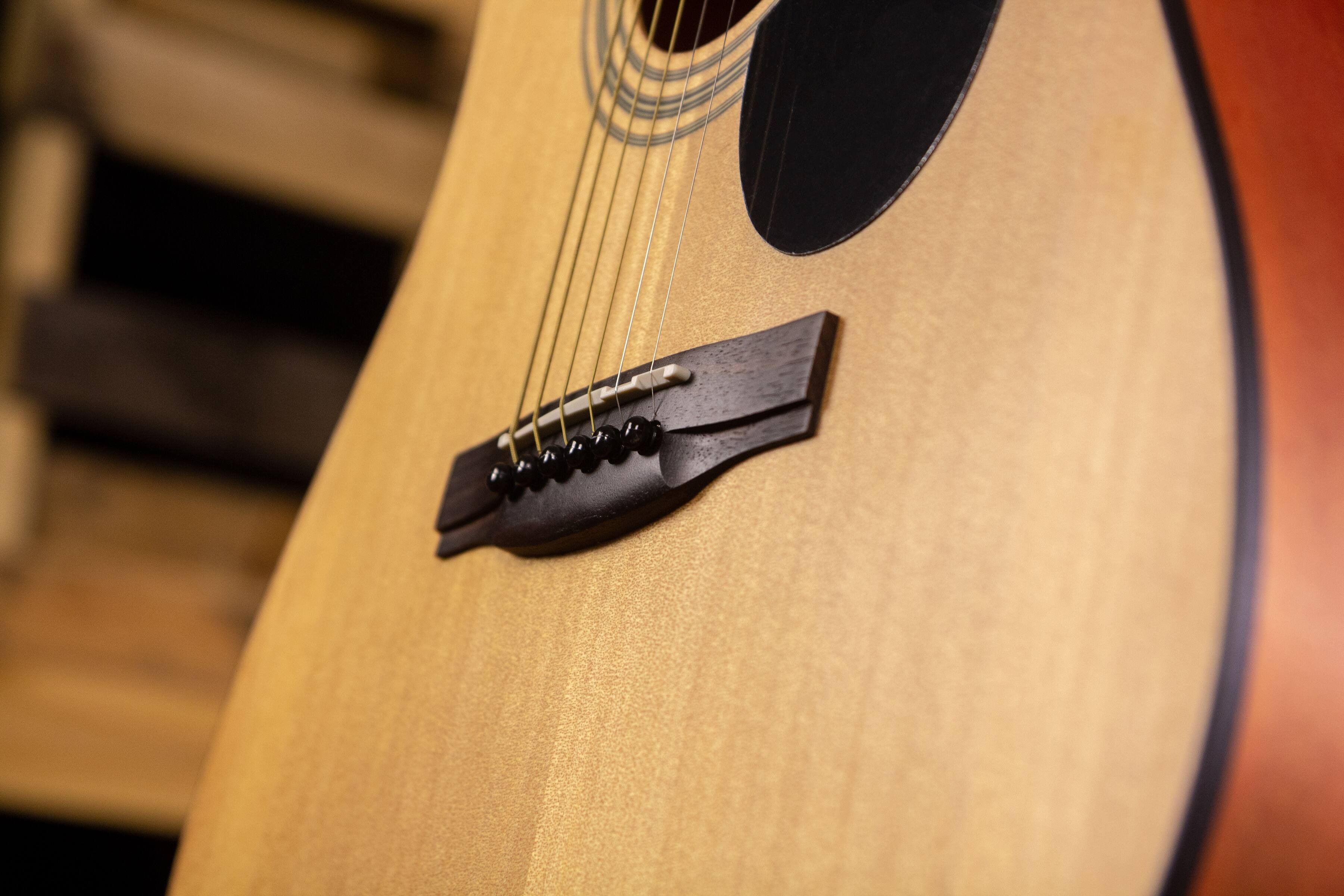 Alt View 4. Jasmine - Jasmine S35 Dreadnought Acoustic Guitar Strings 6, Rosewood Fingerboard, Advanced X Bracing – Full-Size Guitar for - Natural.