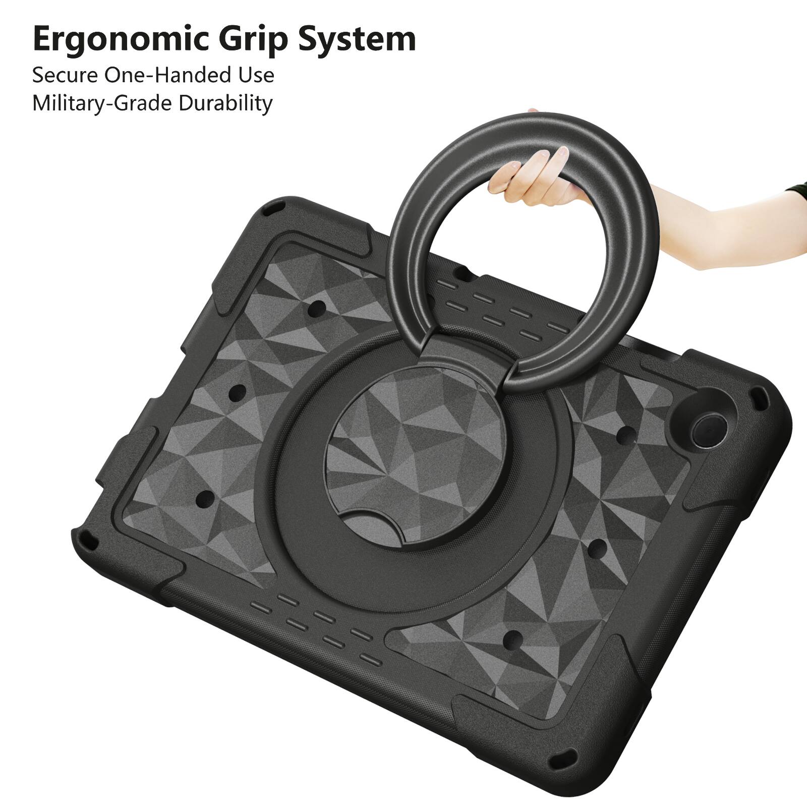 Ergonomic Grip System  
Secure One-Handed Use  
Military-Grade Durability