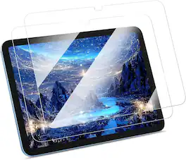 FIFINE - 2-Pack Screen Protector for iPad (A16) 11th Gen 11 in | iPad 10th Gen 10.9" Anti-Scratch 9H Hardness Tempered Glass - Clear