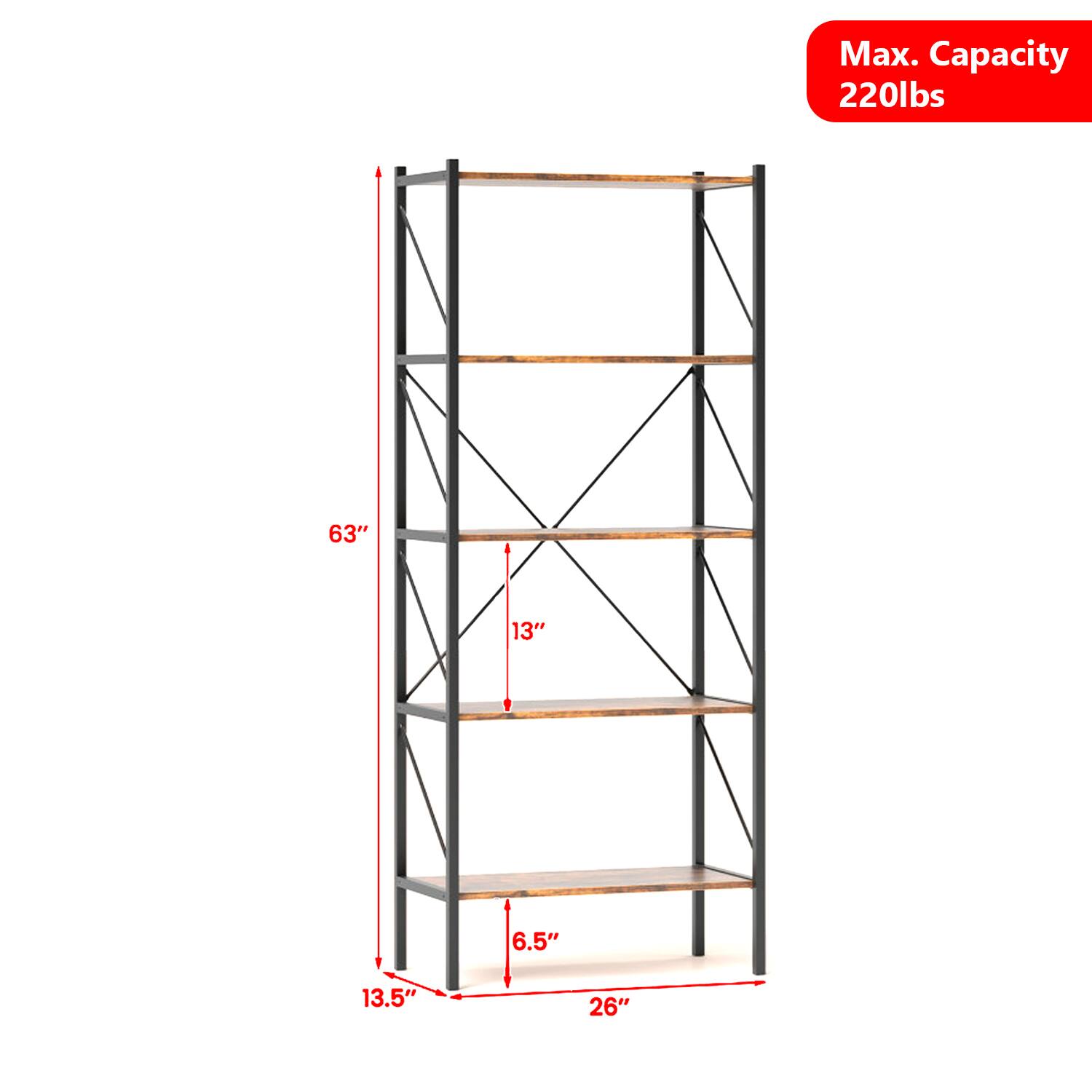 Max. Capacity 220lbs  
63"  
13"  
6.5"  
13.5"  
26"