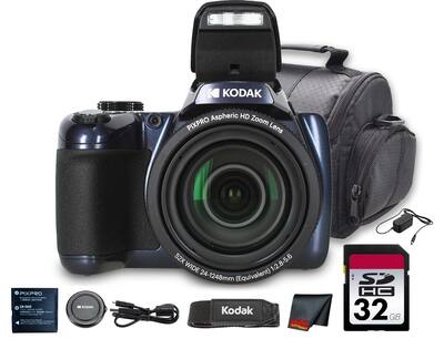 Kodak PIXPRO AZ528 Digital Camera (Blue) (AZ528MB) + 32GB Card + Kodak PIXPRO AZ528 Digital Camera (Blue) (AZ528MB) + 32GB Card +