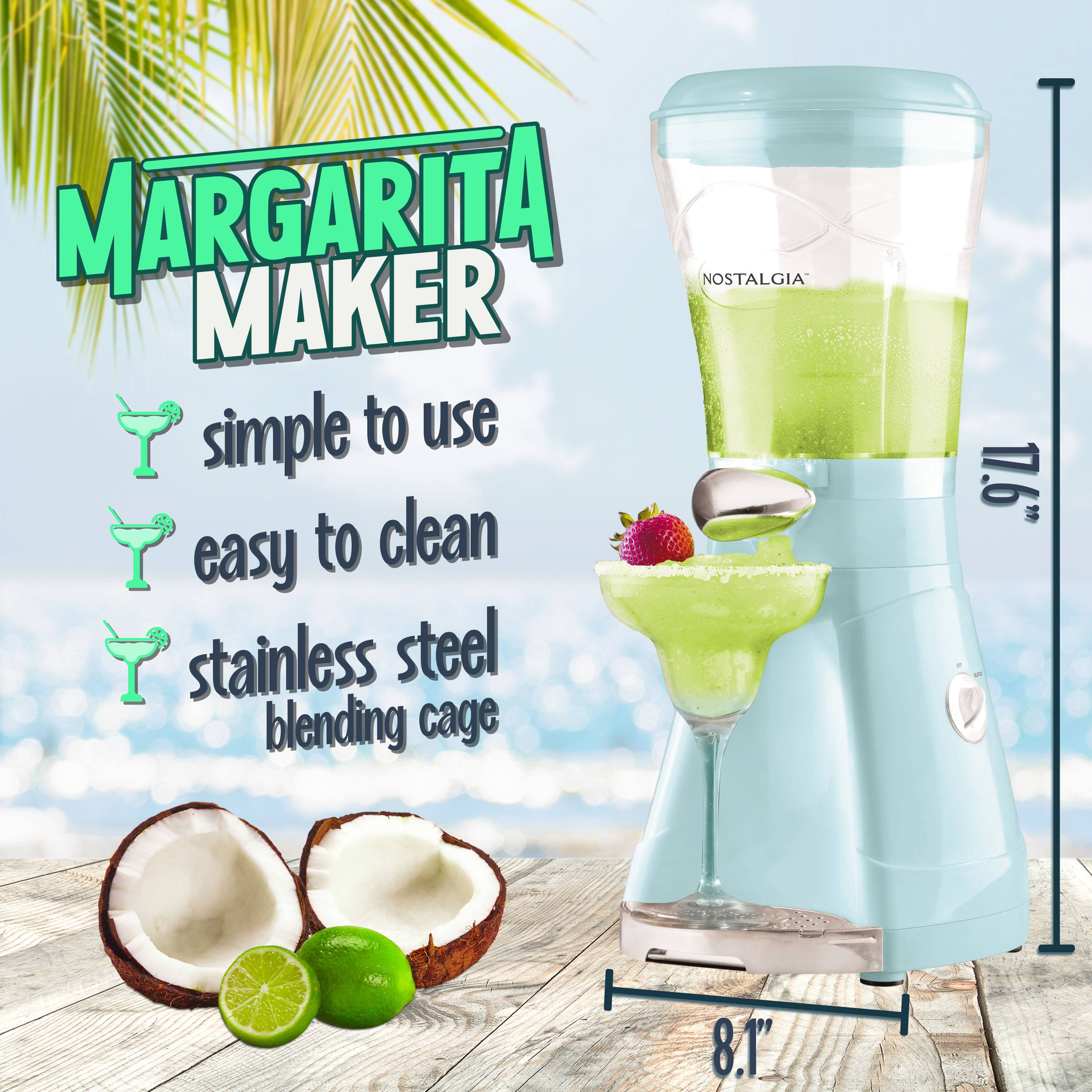 Margarita Maker Nostalgia simple to use easy to clean stainless steel blending cage 17.6" x 8.1"