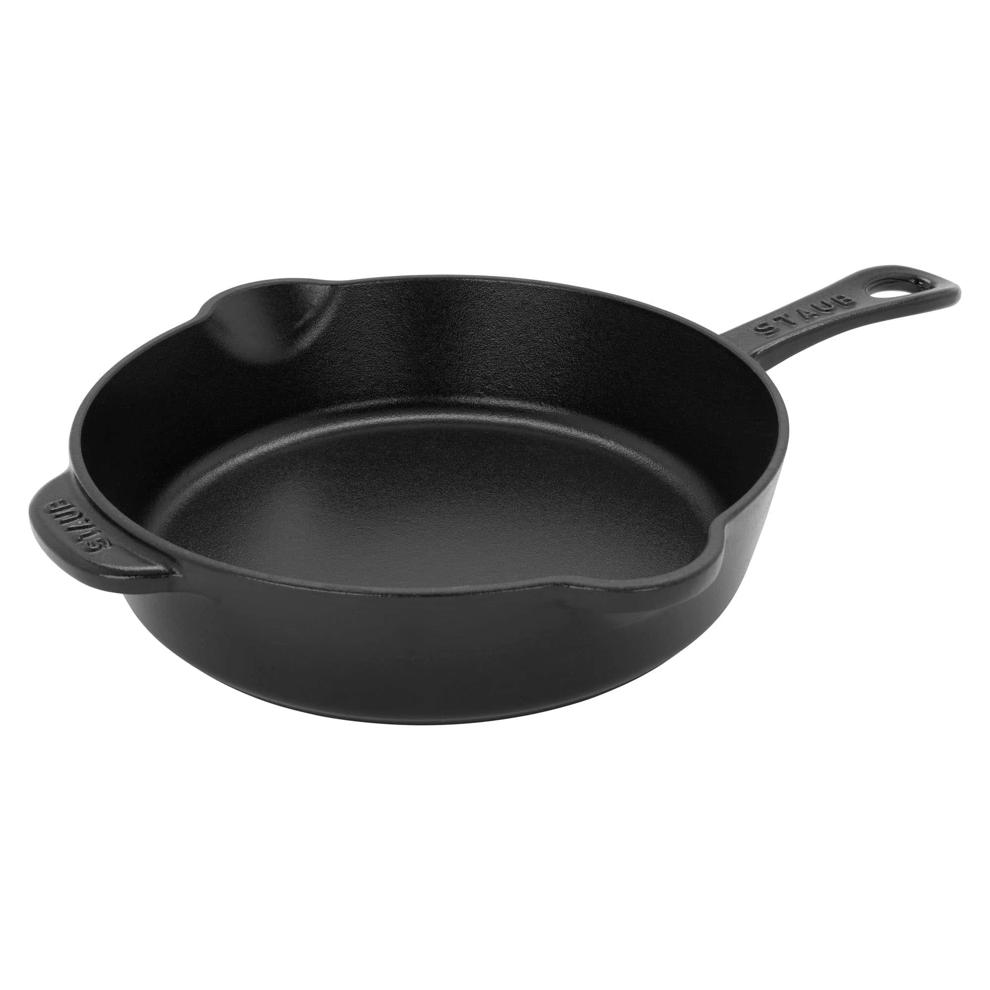 Staub - Cast Iron 8.5-inch Traditional Deep Skillet - Black
