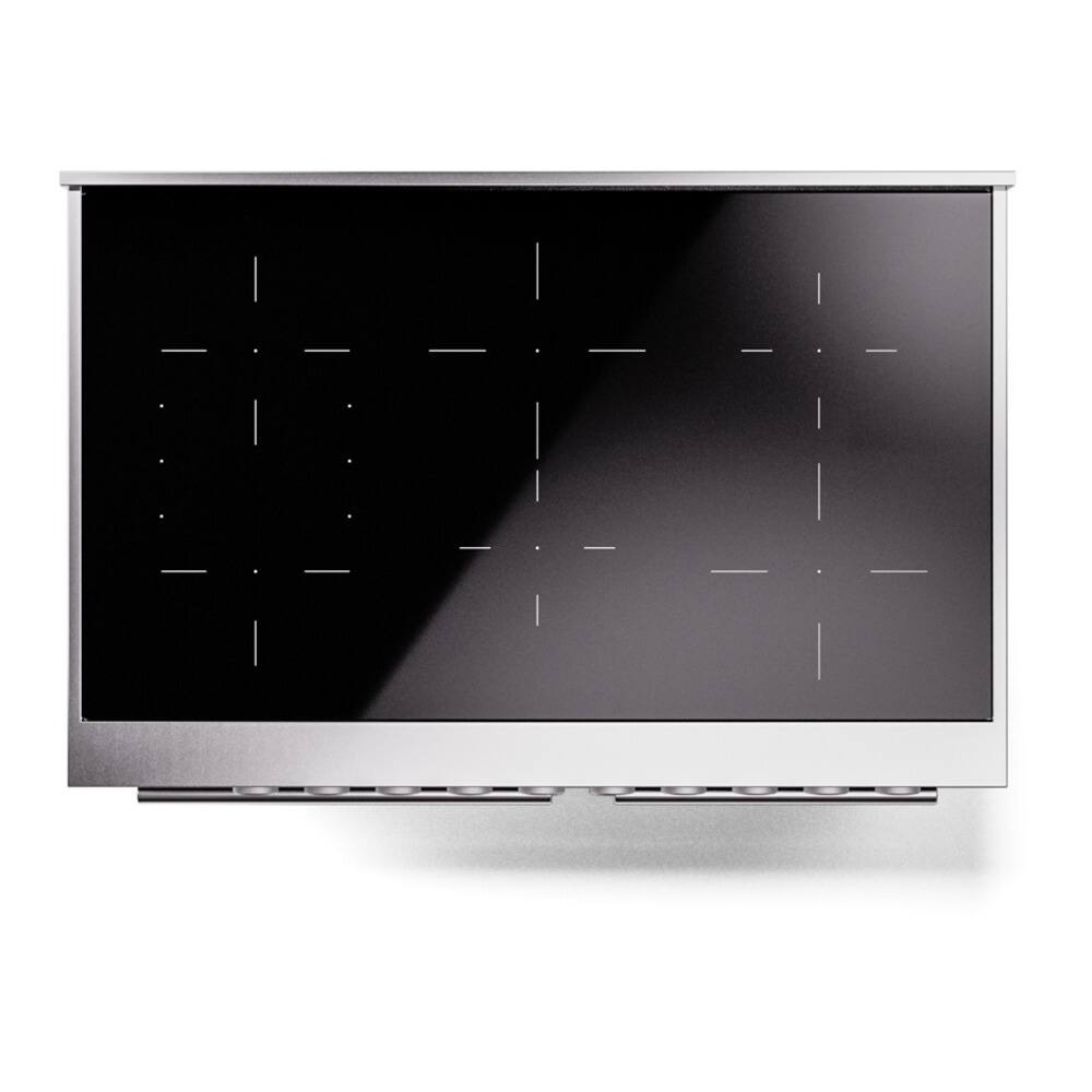 Alt View 6. ILVE - ILVE Professional Plus II 40 inch Induction Range  (Triple Glass Door, Stainless Steel) - Stainless Steel.