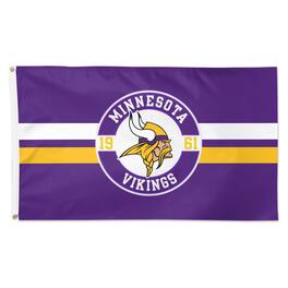 WinCraft - Minnesota Vikings 3' x 5' Applique Flag - Multicolor