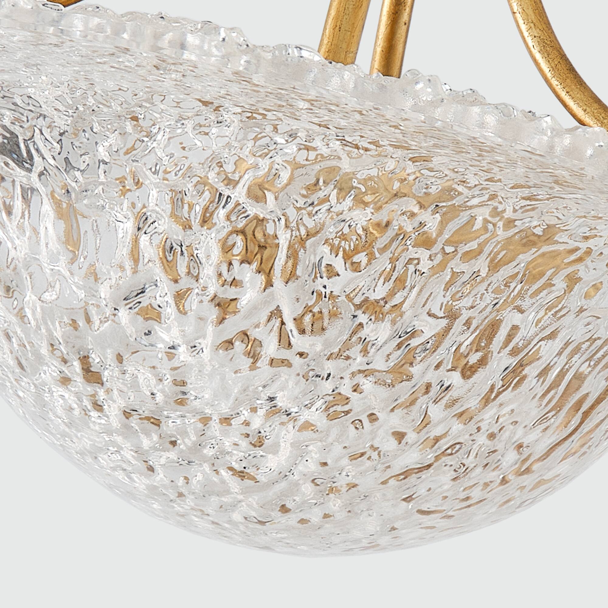 Alt View 2. Parrot Uncle - 16 in. 3-Light Gold Resin Shade Semi-Flush Mount Ceiling Light - Gold.