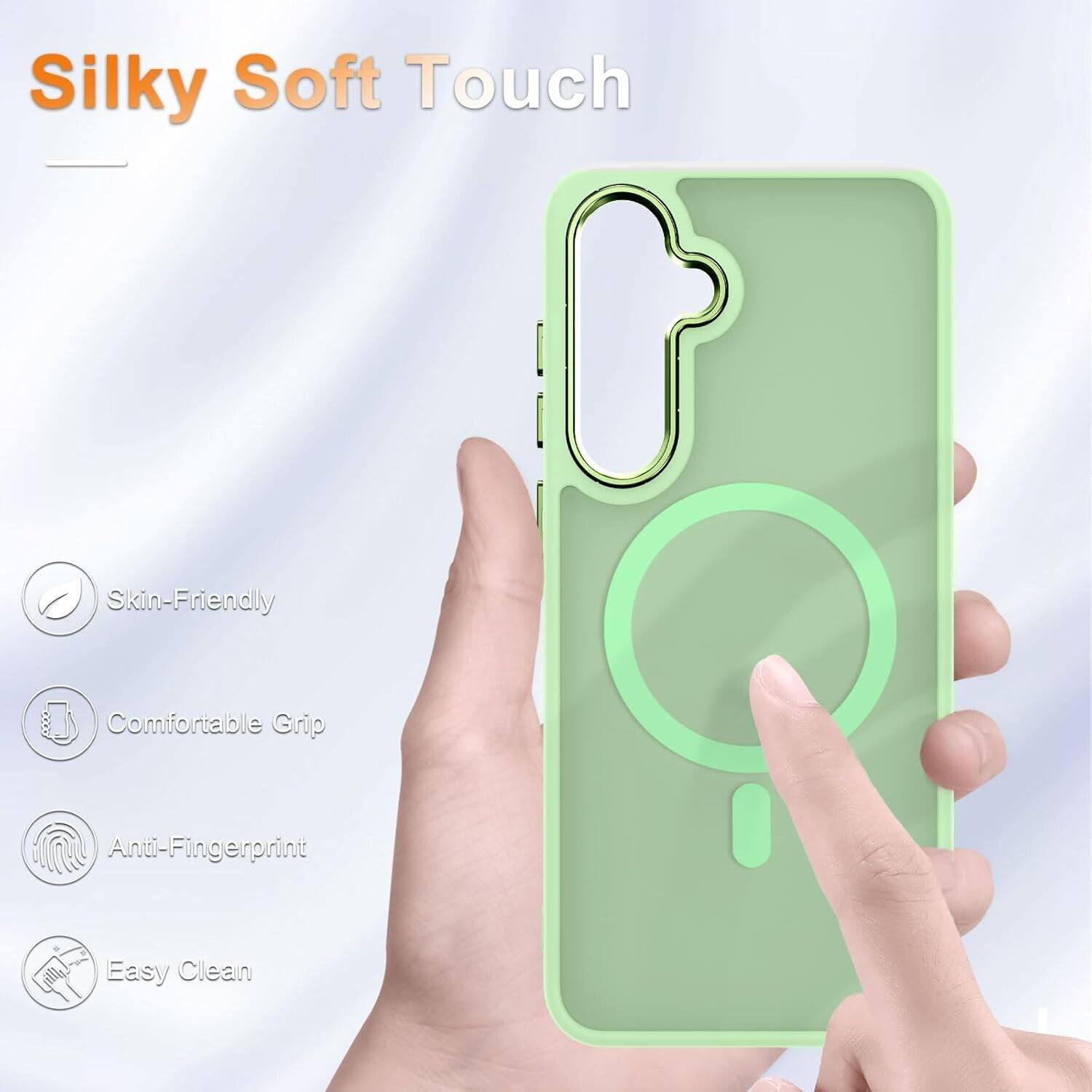 Silky Soft Touch

- Skin-Friendly
- Comfortable Grip
- Anti-Fingerprint
- Easy Clean