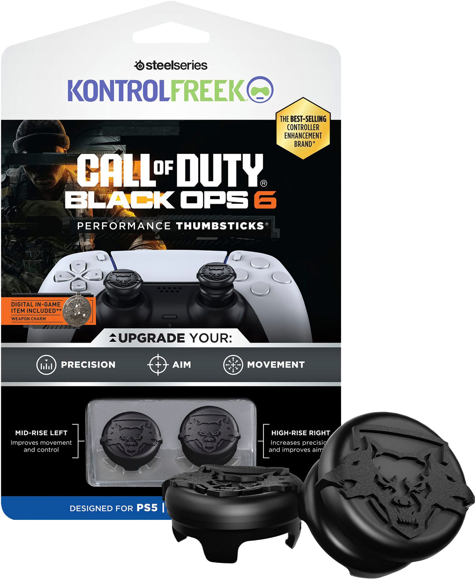 KontrolFreek Call Of Duty Black Ops 6 Performance Thumbsticks PS5 Black ...