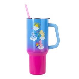 Silver Buffalo - Care Bears Ombre 40-Ounce Stainless Steel Tumbler With Handle - Multi-Colored