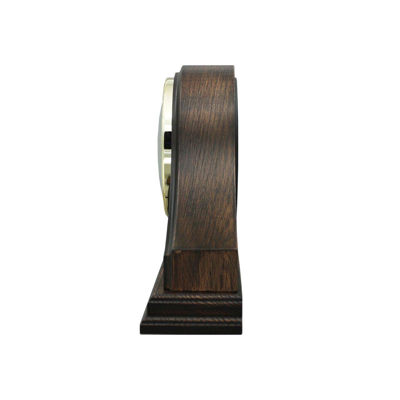 Left. Seiko - Seiko Ria Wooden Mantel Clock - Brown - Brown.