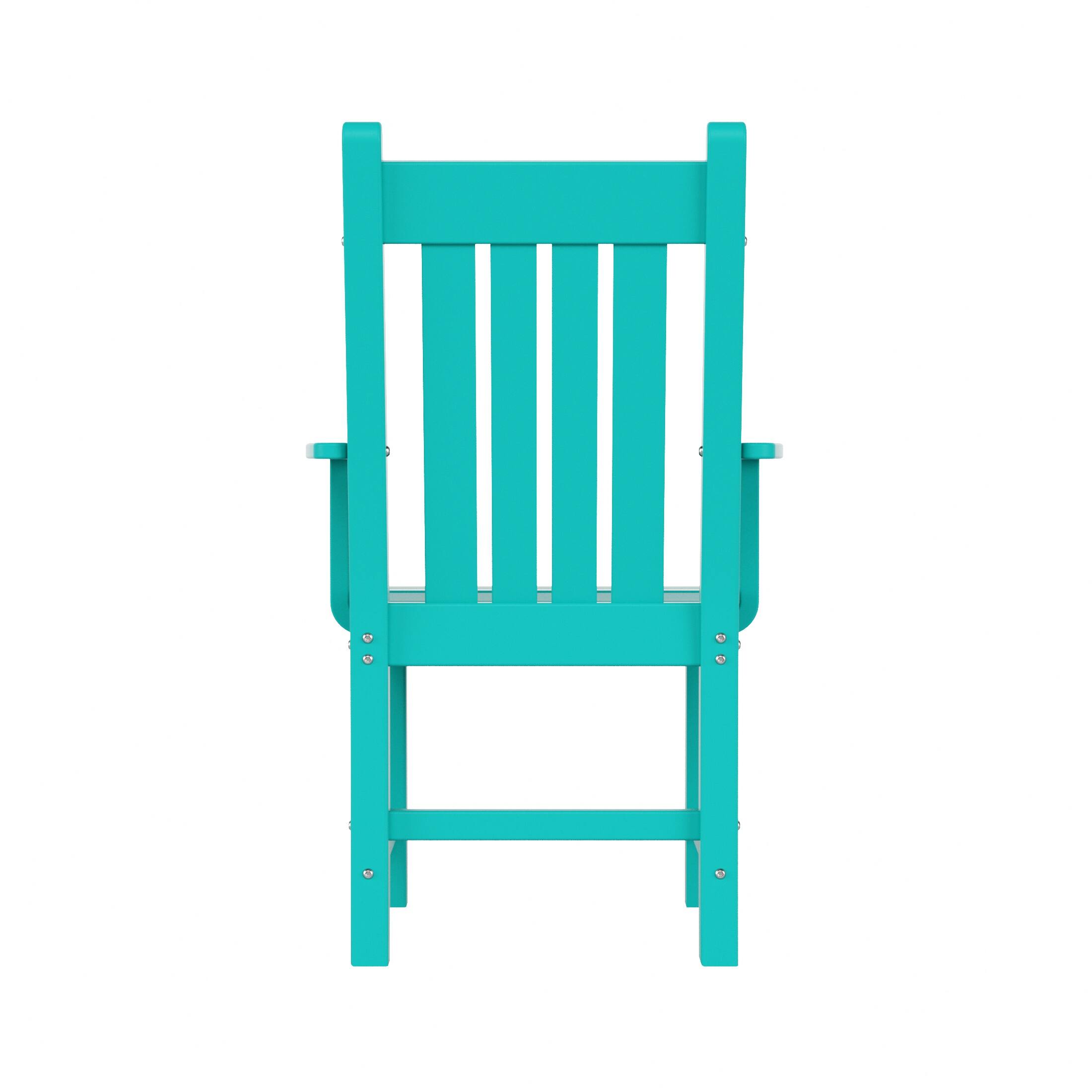 Alt View 3. WestinTrends - WestinTrends Malibu Outdoor Patio Dining Armchair - Turquoise.