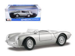 Porsche 550 A Spyder 1/18 Diecast Model Car by Maisto - Silver