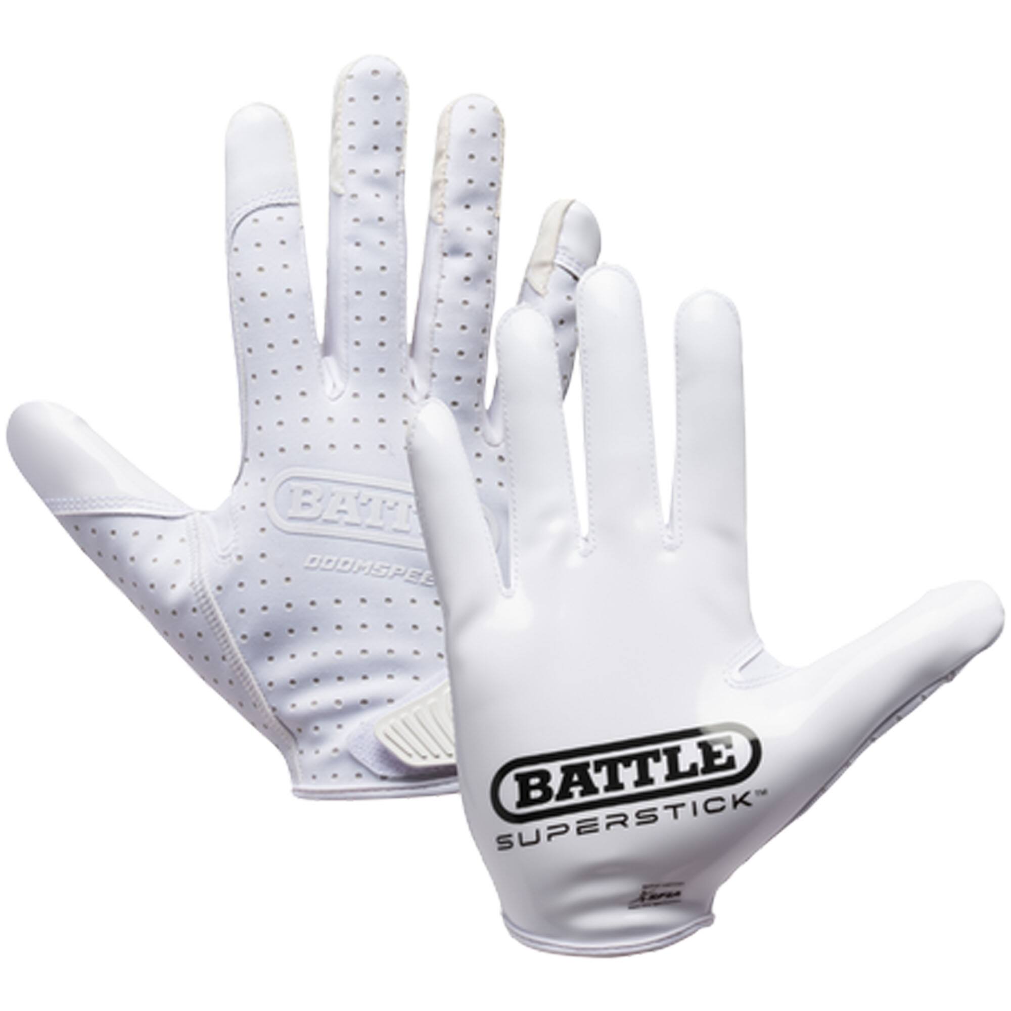Battle Sports - Doom Speed Receiver Football Glove, Adult, 3XL - White price history on PriceWatchPro