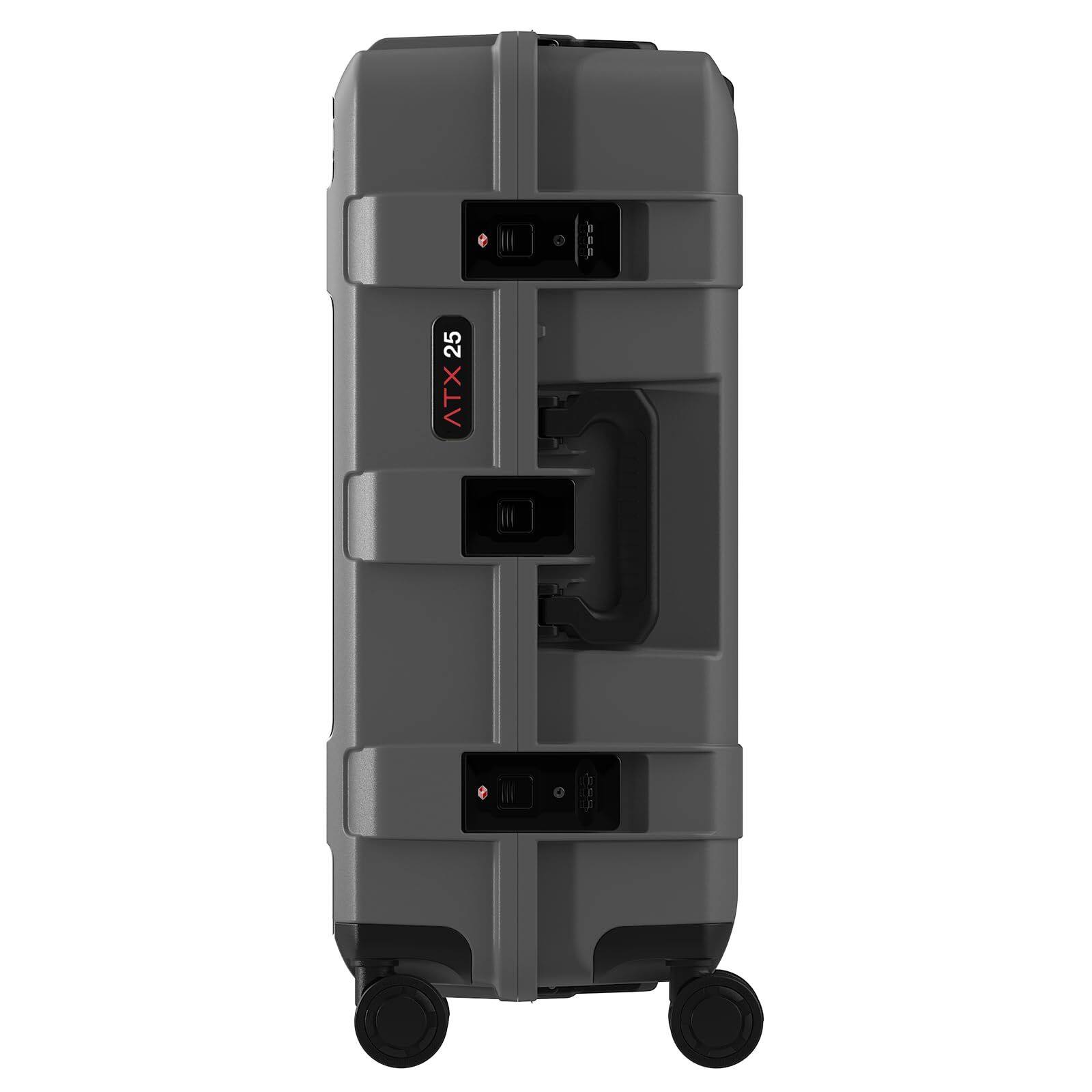 Back. Pelican - Pelican ATX Hardside 25" Medium Checked Suitcase - Charcoal.