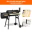 User-friendly Storage Space: 2 Available shelves are within easy reach to keep all your grilling essentials.