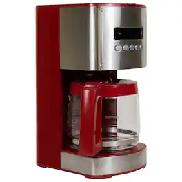 Kenmore - Aroma Control 12-Cup Programmable Coffee Maker, and Stainless Steel, Reusable Filter - Red