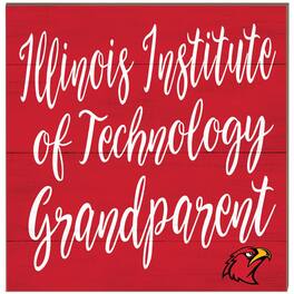 Jardine - Illinois Tech Scarlet Hawks 10'' x 10'' Grandparent Plaque - Red