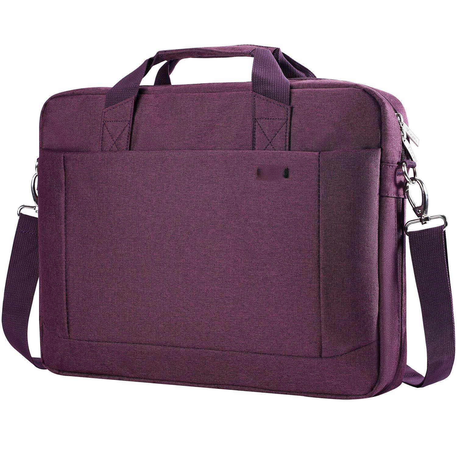 Front. Skar Audio - Laptop Bag Case 17 Computer Sleeve Messenger With Shoulder Strap Expandable Waterproof Large Capacity - Purple 17-17.3 Inch.