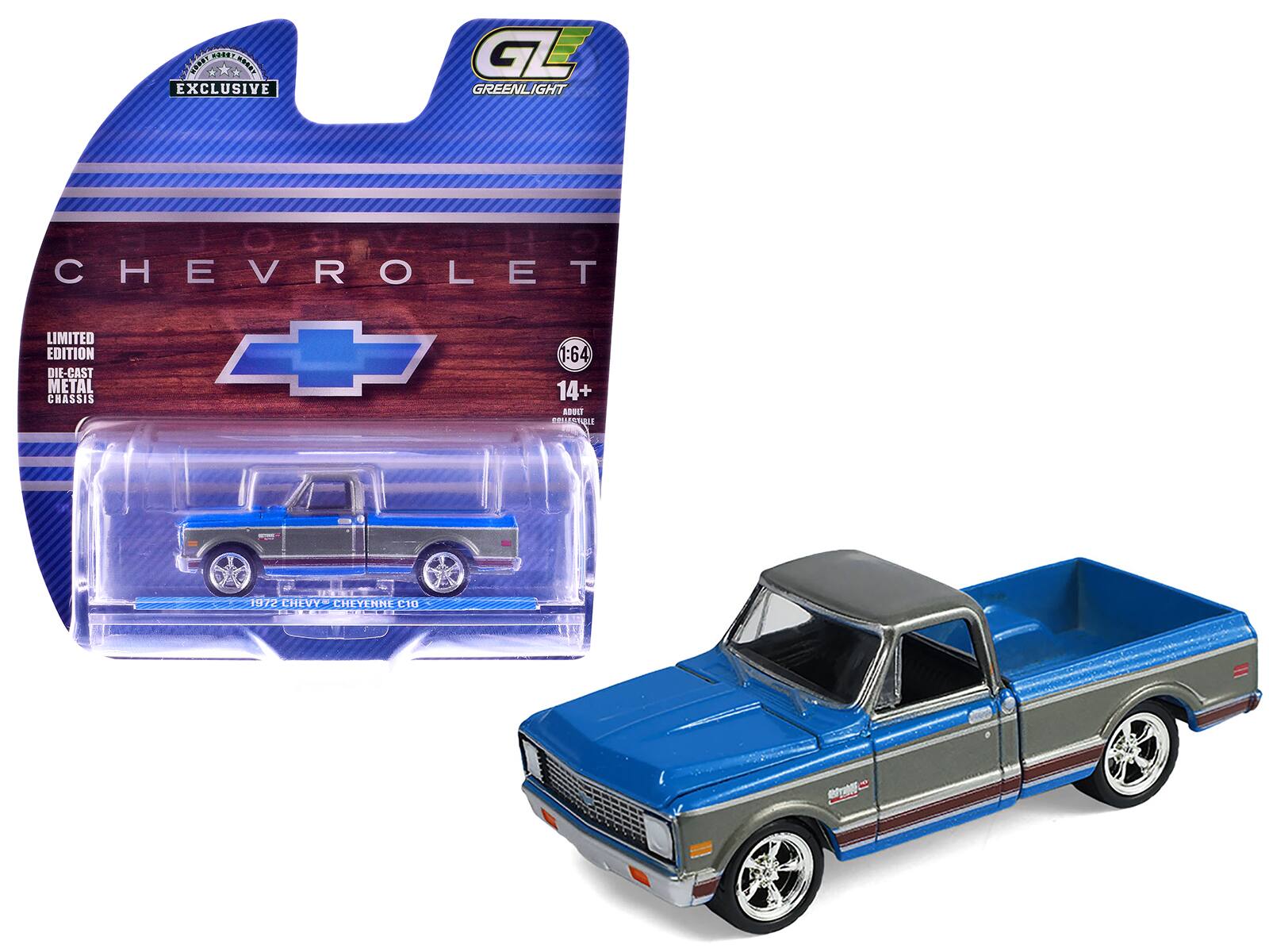 STORE4 EXCLUSIVE GL GREENLIGHT CHEVROLET LIMITED EDITION DIE-CAST METAL CHASSIS 1:64 14+ ADULT EXIONE 1972 CHEVY CHEYENNE C10