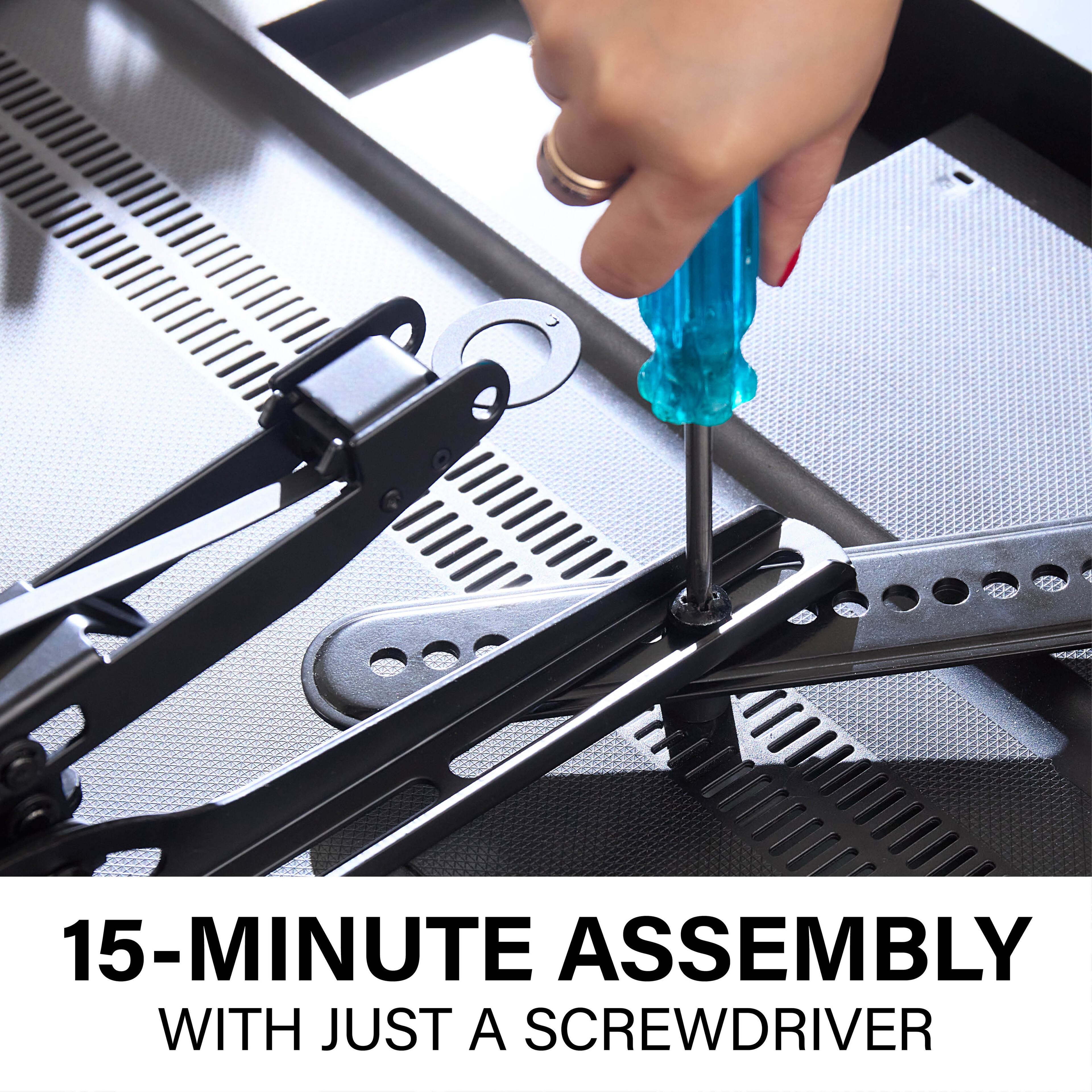15-Minute Assembly with Just a Screwdriver
